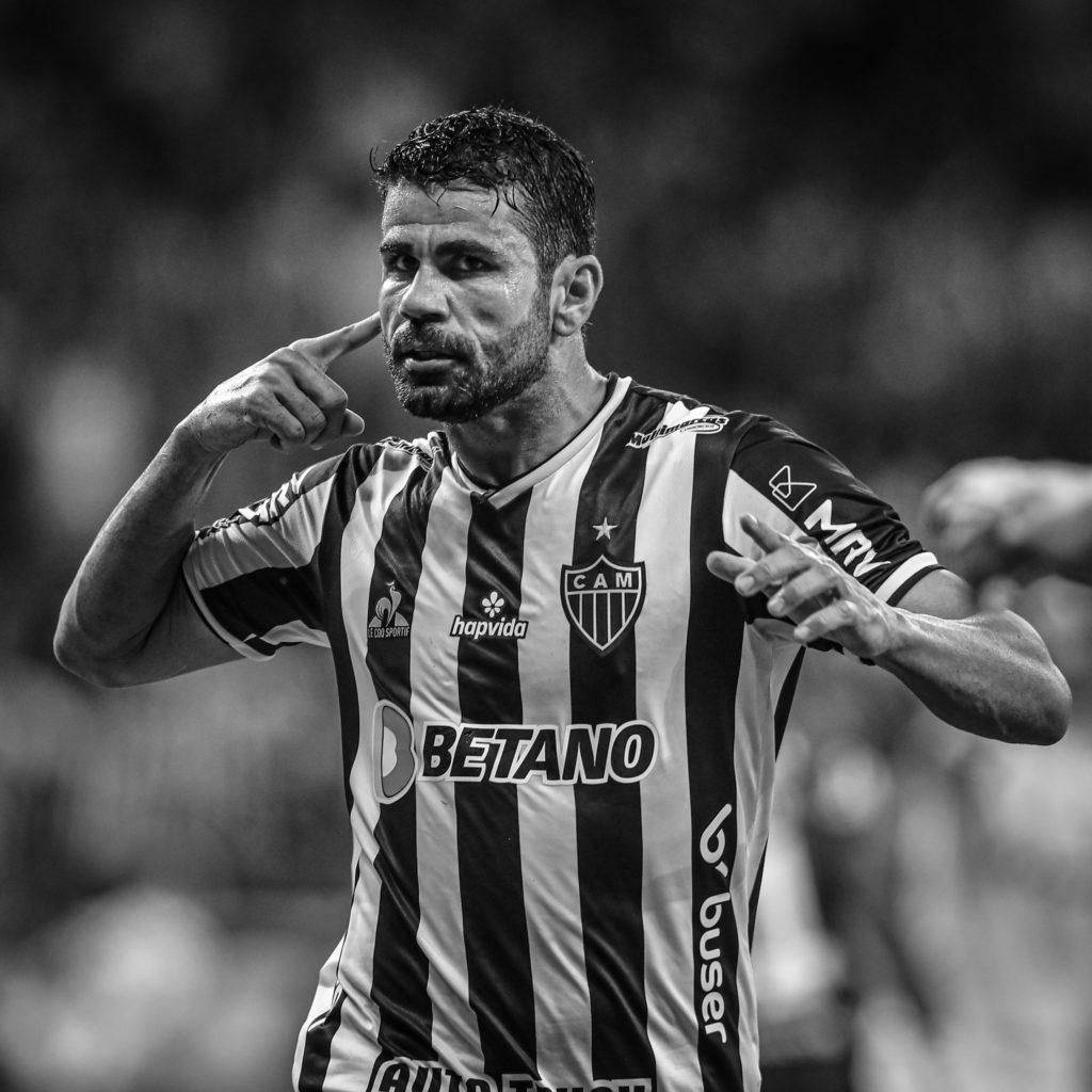 Diego Costa celebrando un gol con Atlético Mineiro / Foto: Pedro Souza