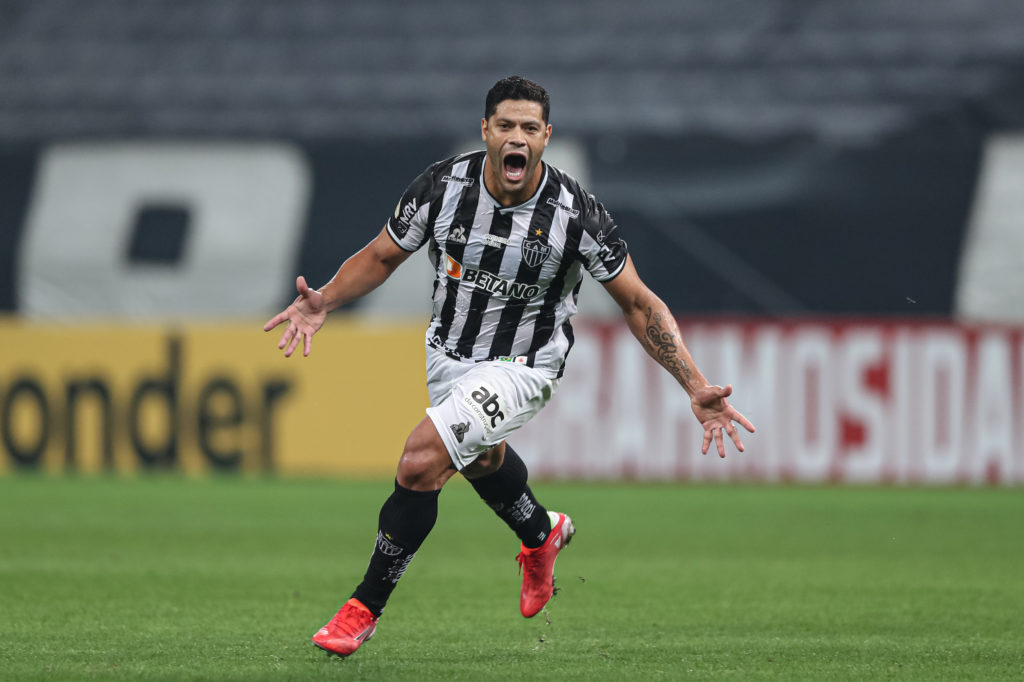 No primeiro turno, com dos gols de Hulk, o Atlético-MG bateu o Corinthians por 2 a 1. - Foto: Pedro Souza/Atlético