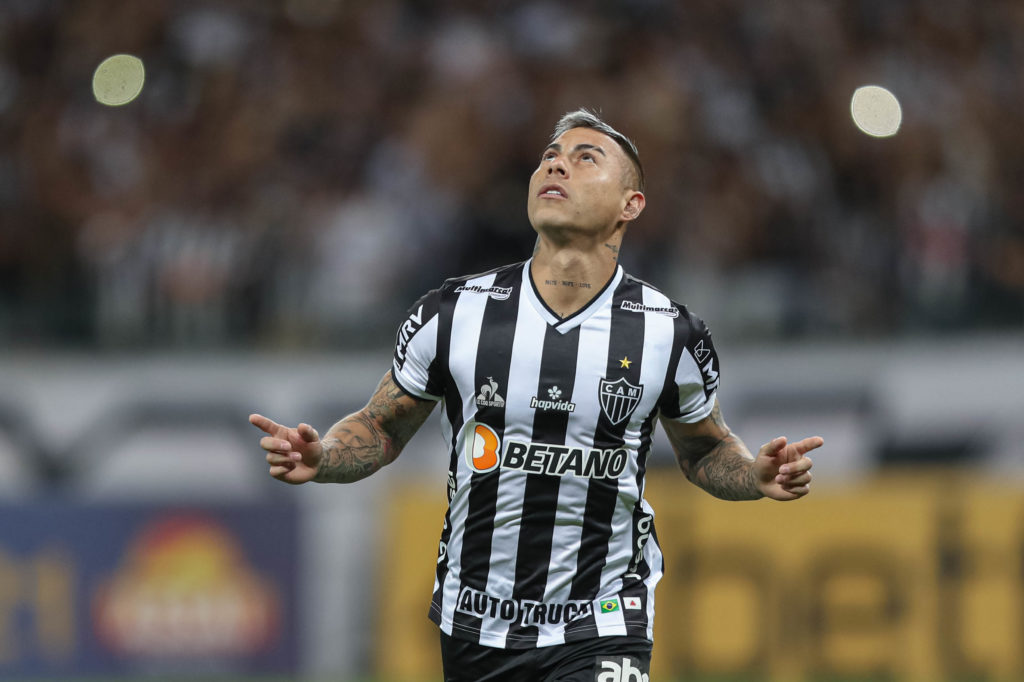 Eduardo Vargas marcou, diante do Grêmio, seu 10º gol na temporada. - Foto: Pedro Souza/Atlético