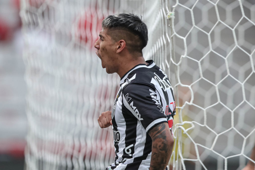 Segunda contratação mais cara da história do Atlético-MG, Zaracho chegou ao seu quinto gol na temporada. - Foto: Pedro Souza/Atlético