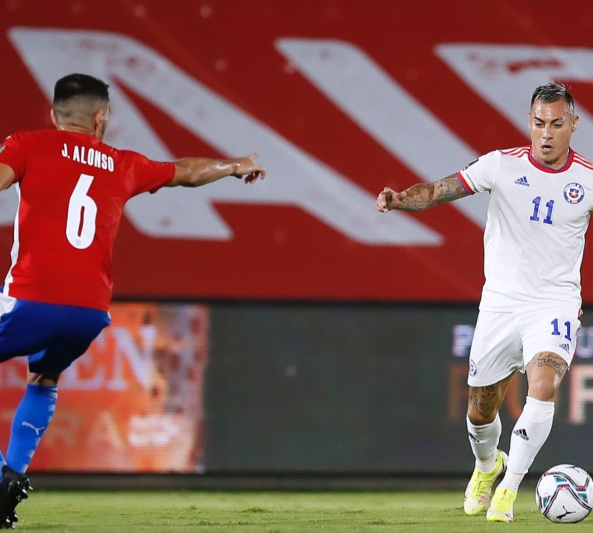 Titular absoluto da seleção de seu país, Junior Alonso participou de jogos contra Chile e Colômbia. - Foto: Divulgação