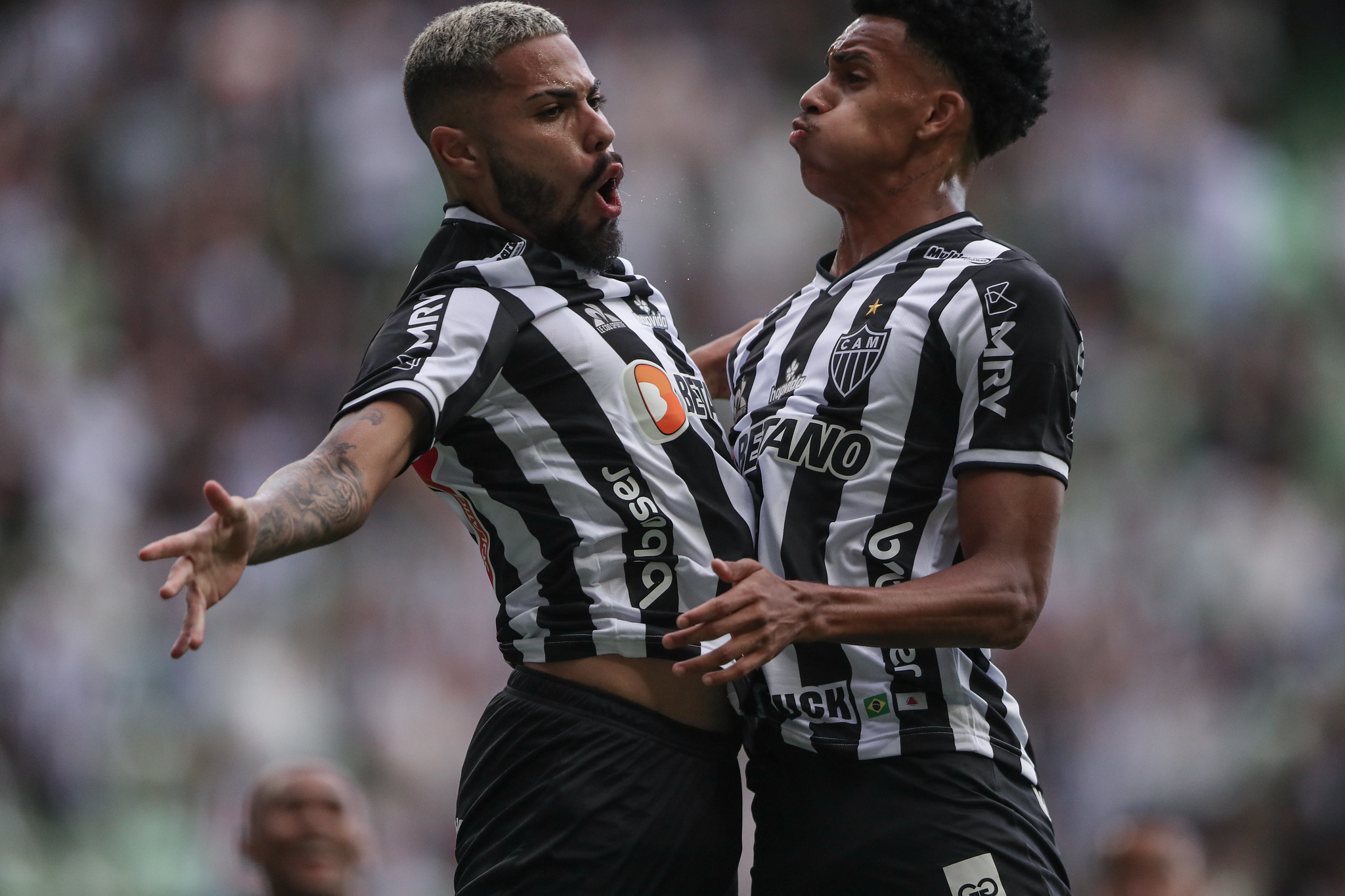 Calebe y Borrero celebrando el gol / Foto: Pedro Souza