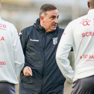 Carlos Carvalhal treinador do Braga, na mira do Atlético-MG
