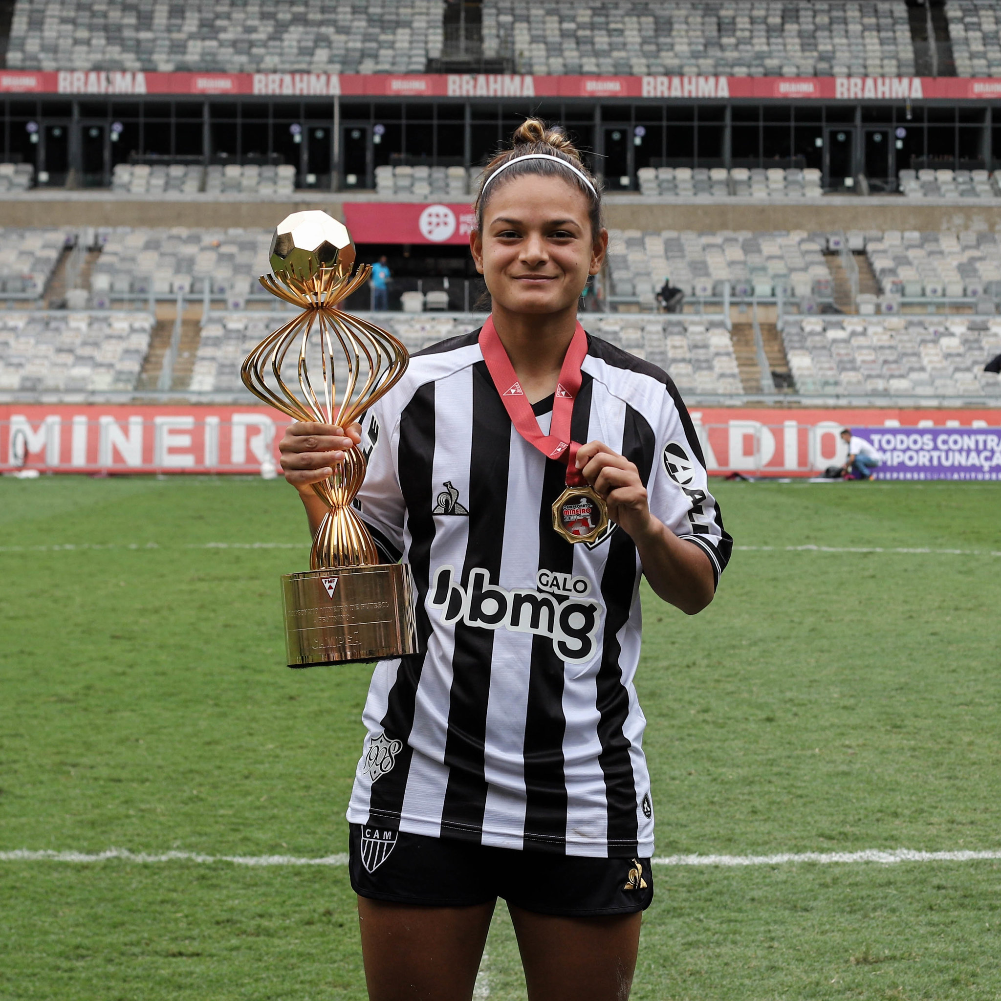 Hilary con su primer Campeonato Mineiro / Bruno Sousa / Atlético